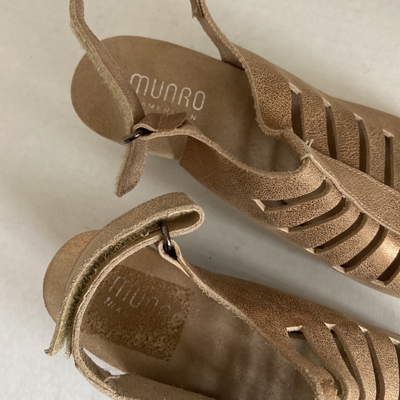 NEW Munro Abby gold bronze, copper leather sandal sz. 7.5 M - Picture 7 of 8